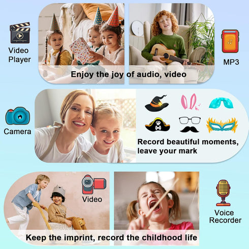 PTHTECHUS Smart Watch,SmartWatch for Kids Girls Audio Stories Kids Smart Watches Ages 4-12,18 Puzzle Games Kids Watch with 2 Camera Video Music Pl...