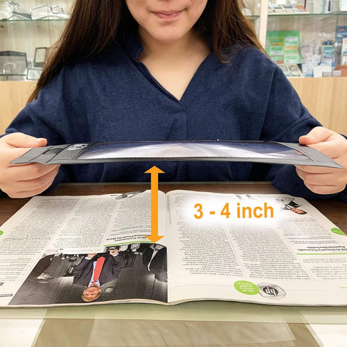 MAGDEPO 3X Large Fresnel Magnifying Lens Full Page Size with Frame & Card Size Magnifier for Reading Books, Maps, Newspapers, Instructions, Hobbie...