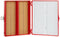 Heathrow Scientific HS15994C 100-Place Cork Lined Slide Box with Nickel Clasp, 208 x 175 x 34 mm, ABS, Cork, Red...