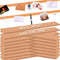 16 Pack Small Bulletin Strip Cork Strip Cork Board Tiles Bulletin Bar Strips for Walls, Adhesive Pin Board for Classroom Memo Office Home Kitchen ...