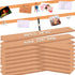 16 Pack Small Bulletin Strip Cork Strip Cork Board Tiles Bulletin Bar Strips for Walls, Adhesive Pin Board for Classroom Memo Office Home Kitchen ...