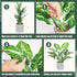 16" Small Fake Plants Artificial Tropical Faux Plants Indoor Desk Plant for Home Office Kitchen Shelf Sage Green Decor...