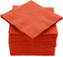 100 Pack Orange Beverage Napkins, Big Party Pack, 2 Ply, Ideal for Wedding, Party, Birthday, Dinner, Lunch, Cocktails. (5” x 5”) by Amcrate...