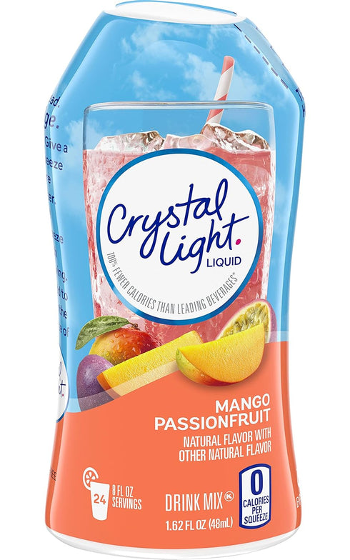 Crystal Light Mango Passionfruit Liquid Drink Mix, Caffeine Free, 1.62 fl oz. (Pack of 4)...