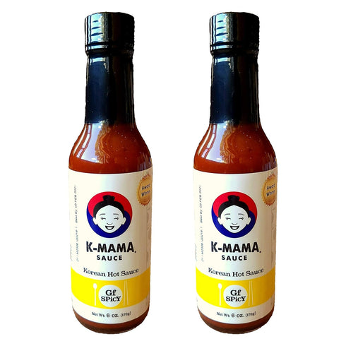 K-Mama All-Purpose Gochujang Korean Hot Sauce: 2-Pack 6oz (Gluten Free Spicy)...