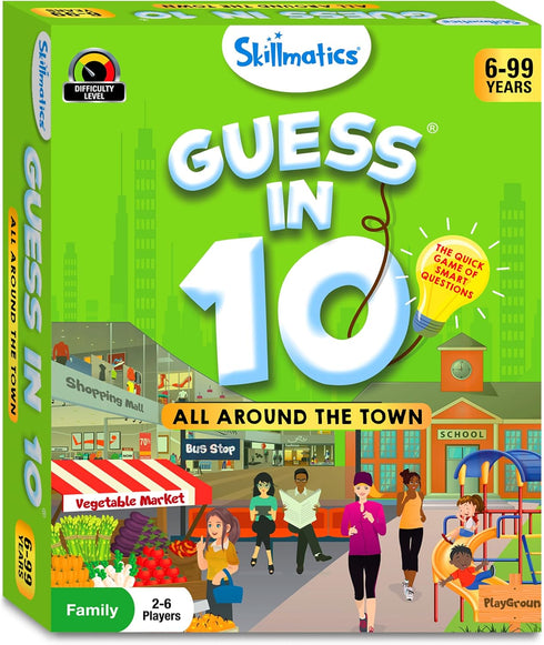 Skillmatics Card Game - Guess in 10 All Around The Town, Perfect for Boys, Girls, Kids, and Families Who Love Board Games, Travel Friendly, Gifts ...