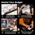 Cash Envelope Wallet All in One Budget System with 12x Tabbed Cash Envelopes, 12x Monthly Budget Cards,1x Yearly budget planner sheet Complete Mon...