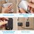 2 Pieces Refrigerator Lock 4 Number Coded Freezer Lock Adhesive Fridge Door Lock Combination Child Safety Locks for Refrigerators Freezers File Cabinets Drawer Refrigerator Door (Black)
