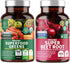 Number One Nutrition N1N Premium and Organic Superfood Greens and Beet Root Tablets for Immunity and Antioxidant Support, Packed with Alfalfa, Spi...
