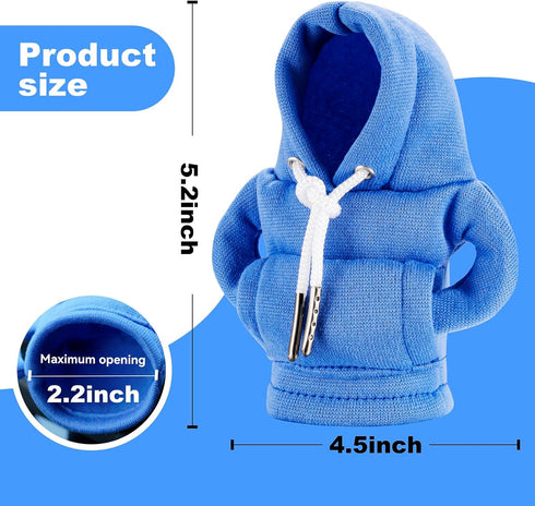 Gear Shift Hoodie, Gear Shift Cover, Universal Car Shift Knob Hoodie, Mini Hoodie for Car Shifter, Automotive Interior Cute Gadgets, Car Accessori...