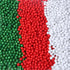 450Pcs10mm Wood Beads for Craft/Christmas Decor Red, Green and White Painted Wooden Beads Hole 3mm, Loose Spacer Beading Supplies for Jewelry Maki...