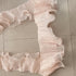 3 Yards Ruffle Pleated Chiffon Trim Two Layer Trimmer Dress Bag Decoration Tulle Fabric Applique Craft Sewing (Peach)...