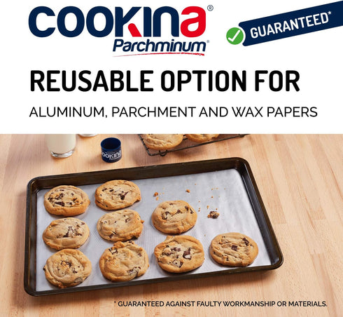 Parchminum Reusable Presentation and Cooking Mat - 100% Non-Stick, Easy to Clean Cooking Sheet for Gas, Electric, Toaster and Convection Ovens...