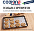 Parchminum Reusable Presentation and Cooking Mat - 100% Non-Stick, Easy to Clean Cooking Sheet for Gas, Electric, Toaster and Convection Ovens...