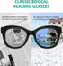 Eyekepper 4-Pack Large Frame Bifocal Reading Glasses Women Bifocal Readers +2.50...