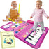 Baby Musical Toys Piano Mat & Drum Set 2 in 1 Music Floor Play Mat, Musical Mat Educational Birthday Gifts Babies Musical Toys for Toddlers...