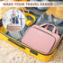 8L Travel Toiletry Bag with Jewelry Organizer for Women - 2.1 GAL Water-resistant Makeup Cosmetic Bag With Hanging Hook for Accessories Shampoo Fu...