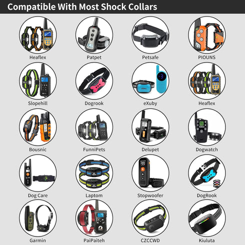 PaiPaitek Shock Collar Replacement Strap for Most of Training Collar, 3/4 Inch Dog Collar Replacement for Wireless Fence and Bark, Adjustable Wate...