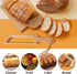 Bread Slicer for Homemade Bread,16" Wooden Bread Bow Knife Serrated Slicer, Premium Stainless Steel Serrated Saw Sourdough Bread Cutter for Bagels...