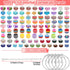 Lezmarket 208 Pcs Charm Bracelet Making Kit for Girls, Unicorn Mermaid Crafts Gifts Set, Charm Bracelets Jewelry Making Kit for 8-12 Age Girl Chri...