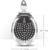 Piña Barware's The Bender - Stainless Steel Commercial Bent Handle Julep Style Cocktail Bar Strainer, Polished Finish 1 Pack...