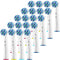 Replacement Brush Heads for Oral B- Pack of 20 Cross Generic Electric Toothbrush Heads for Oralb Braun- Crossact Toothbrushes Compatible with Most...