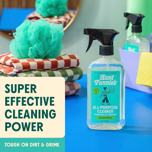 Aunt Fannie's All Purpose Household Cleaner, Multi-surface Spray, Powered by Vinegar for Kitchen, Bath, Windows and Countertops, Eucalyptus Scent ...