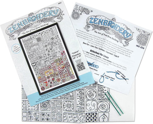 Tobin Cubist Zenbroidery Kit, White......