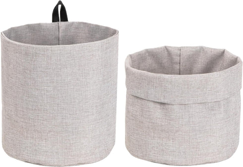 Bigso Box of Sweden Soft Hang Around Hanging Storage Basket Small | For Organizing Everyday Necessities | Collapsible Wall Hanging Storage Basket ...