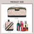 Travel Makeup Bag, Large Capacity Cosmetic Bags for Women, Water-Resistant Portable Travel Toiletry Bag Skincare Bag Stuff for Women with Handle a...
