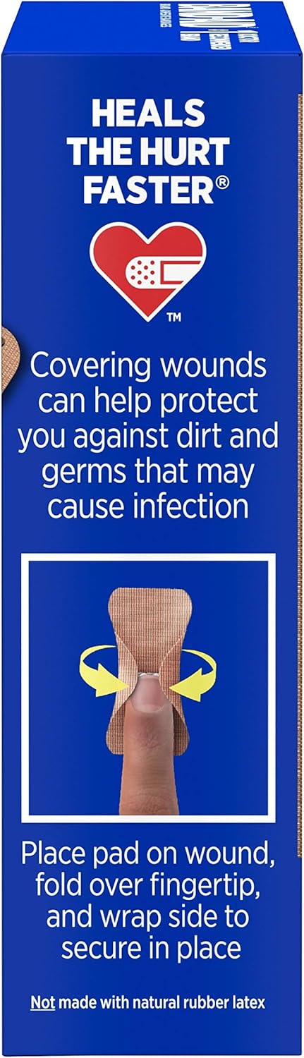 Band-Aid Brand Flexible Fabric Adhesive Bandages for Wound Care and First Aid, Finger and Knuckle, 20 ct (Pack of 6)...