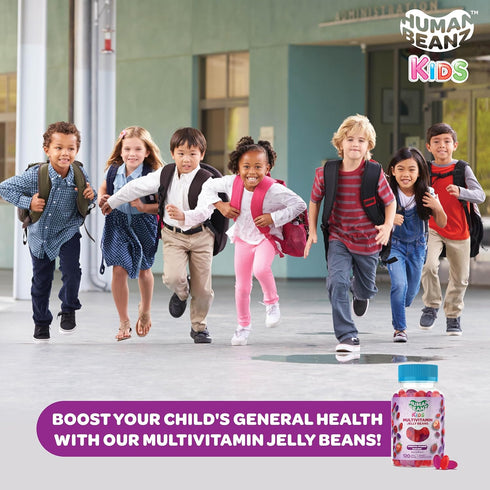 Multivitamin Jelly Bean Gummies with Zinc for Kids, Immune Support Dietary Supplements, Vegetarian, 120 Berry Blast Jelly Beans, Kosher...