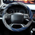 Valleycomfy Cloth Steering Wheel Covers for Women Bohemian Universal 15 inch Baja Blanket Enthic Blue...