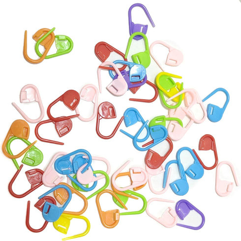 60Pcs Colorful Knitting Markers Crochet Clips Crochet Pins Bulk Stitch Markers Locking Stitch Knitting Place Markers DIY Craft Plastic Safety Pins...