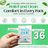 Flushable Wipes for Adults – 36 Individually Wrapped Biodegradable Wet Wipes, Travel Size, Extra-Large Unscented, hypoallergenic – Feminine Hygien...