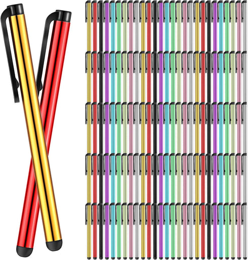 200 Pack Stylus Pens for Touch Screens Capacitive Screen High Sensitivity Metal Tablet Pen Universal Fine Point Phone Devices, 10 Color...