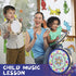 Tambourine for Kids Adults 8 inch Tamborine Percussion Musical Instrument Hand Held Drum for Kids Adults Metal Jingles Percussion Gift Apply to Fa...