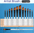 Falling in Art Paint Brushes Set, 12 PCS Nylon Professional Angled Paint Brushes for Watercolor, Oil Painting, Acrylic, Face Body Nail Art, Crafts...