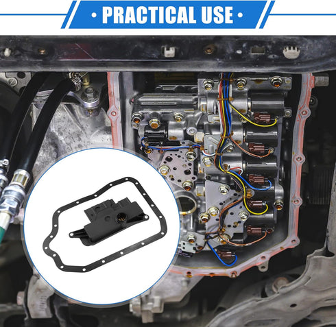 Transmission Filter Kit Compatible for Scion TC 2011-2016, Durable Plastic Black Automatic Transmission Filter with Gasket...