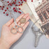 SUNNYCLUE Stainless Steel Sharp Tip Sewing Scissors with Sheath Chain Cutter Safety Precision Detail Embroidery Scissors with Cover Handcraft Art ...