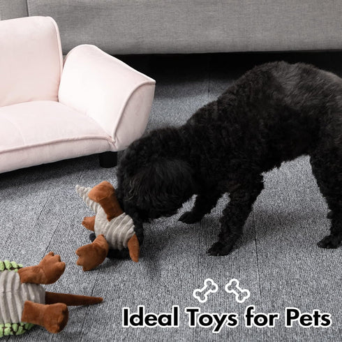 Hollypet Dog Toys, Plush Dog Toys, Squeaky Dog Toys, Stuffed Toys for Small Medium Large All Breed Sizes Dogs, Big Armadillo Animals Toy, Puppy Ch...