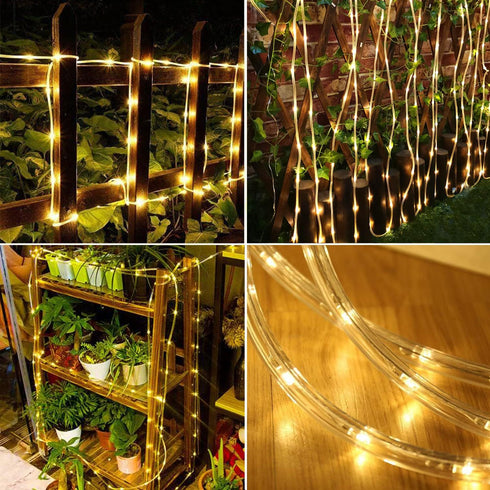 Solar Rope Light Waterproof IP65 39FT 100LEDs Outdoor LED ?Solar Outdoor Lights for Party Garden Yard Home Wedding Christmas Halloween Holiday Tre...