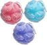 Loofah Sponge 60g Shower Pouf Dual Material Loofah for Men for Women Bathing Accessories-Blue, Purple, Red 3 Pack...