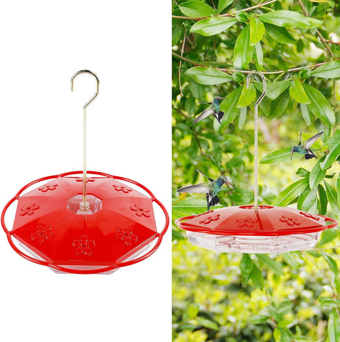 Juegoal 16 oz Hanging Hummingbird Feeder (16 oz)...