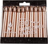Mega Candles 20 pcs Unscented Rose Gold Exquisite Mini Taper Spell Candles, 4 Inch Tall x 1/2 Inch Diameter, Magic Chimes, Enchantment, Casting Ri...