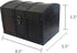 MAXFLO Handcrafted Wooden Treasure Chest Decorative Storage Box with Lock for Home Decor...
