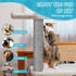 Climbing Cat Scratcher Mat Trimmable Cat Scratching Post Carpet 78.7’’x15.8’’ Self Adhesive Carpet Mat Pad Replacement for Cat Tree Shelves Post C...