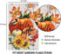 Halloween Fall Garden Flags 12x18 Double Sided,Thanksgiving Pumpkin Sunflower Small Yard Flags Garden Outside Decor,Hello Fall Decorations for Hom...