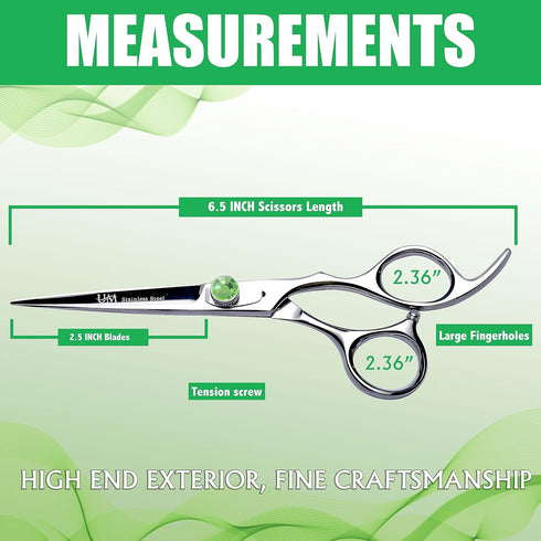 UM Supplies Scissors 6.5 | Premium Barber Shears For Hair Cutting | Multiple Purpose Cutting Scissors | Haircut Scissors For Salon I Women | Mens ...