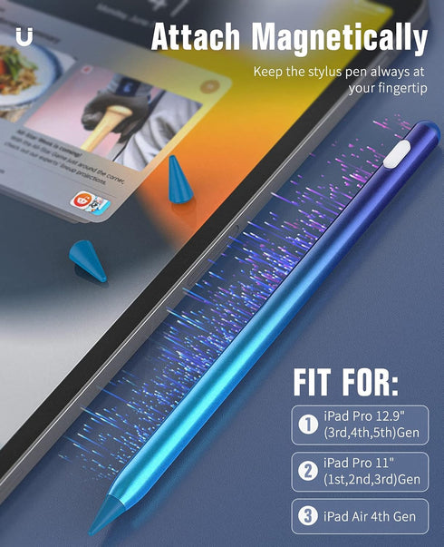 TiMOVO Stylus Pen for iPad, Apple Pencil 2nd Generation with Palm Rejection for 2018-2024 iPad 10/9/8/7/6th Gen, iPad Pro 13/12.9/11'', iPad Air 2...